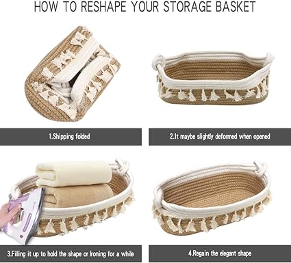 Small Organizer Basket | Amish Woven Wicker Decorative Storage