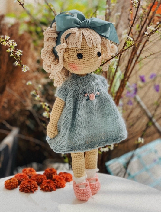 Personalized Crochet Doll with Changeable Outfit