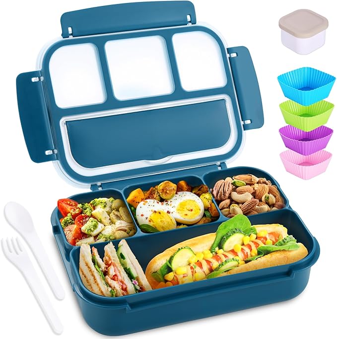 Box Adult Lunch Box with 4 Compartments