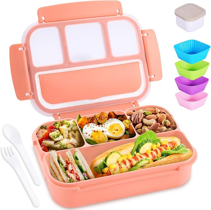 Box Adult Lunch Box with 4 Compartments