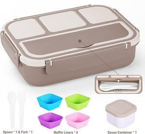 Box Adult Lunch Box with 4 Compartments