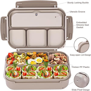 Box Adult Lunch Box with 4 Compartments