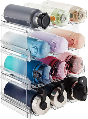 Water Bottle Organizer and Stackable Kitchen Pantry Organization