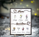 "First Mom, Now Grandma" Flower Art