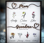 "First Mom, Now Grandma" Flower Art