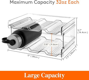 Water Bottle Organizer and Stackable Kitchen Pantry Organization