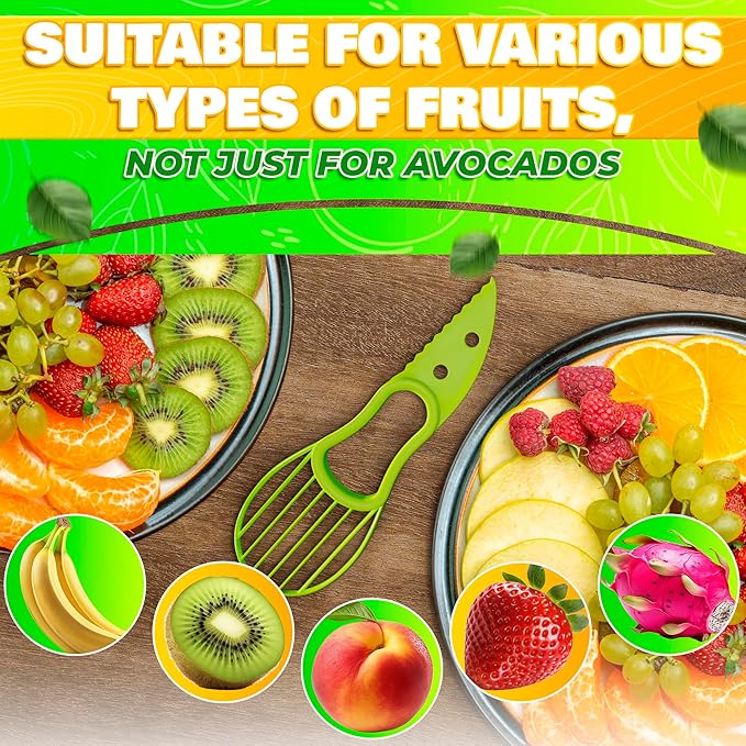 Avocado Green Cutter and Scooper for Fruits & Vegetable