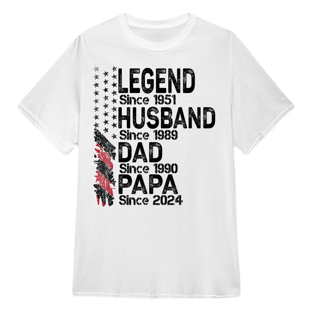 Personalized Legend Husband Dad Papa Since Father's Day Shirt