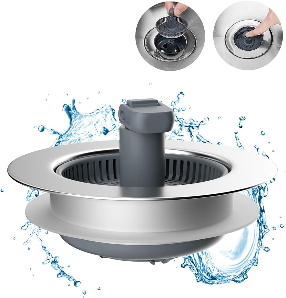 Sink Drain Strainer and Stopper Combo