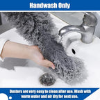 Extendable Feather Duster with Adjustable Long Pole