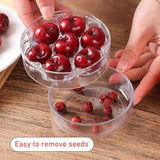 Cherry Pitter Tool for Multiple Cherries Seed Remover Quick