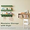 Wood Scalloped Floating Book Shelves Set for Nursery and Kids Room