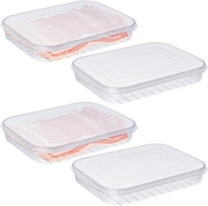 4 Pieces Bacon Keeper Plastic Deli Meat Saver