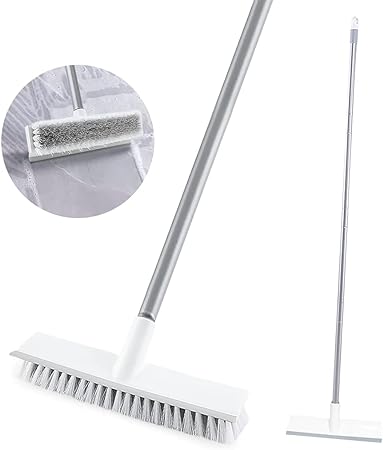 2 in 1 Shower Scrubber with Squeegee Cleans
