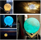 Moon Lamp 2024 Upgrade 128 Colors with Timing- 3D Printing Moon Night Light
