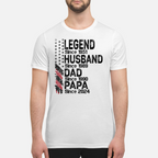 Personalized Legend Husband Dad Papa Since Father's Day Shirt