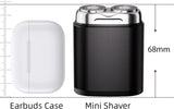 Mini Dual-Head Electric Shaver, Portable Electric Razor for Men,  Rechargeable Waterproof Shaver for Home, Car, Travel