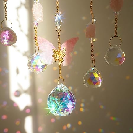 Butterfly Crystal Sun Catcher Hanging Good Luck Charms Suncatcher