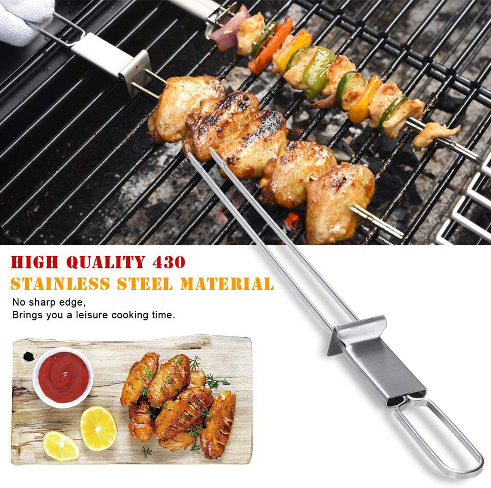 6 Packs Barbecue Skewers 13" BBQ Camping Picnic