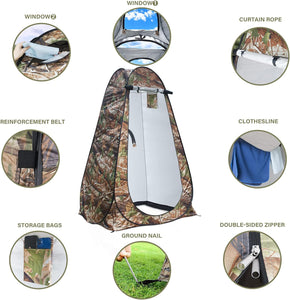 Camping Tent Outdoor Bathroom Toilet Changing Dressing Room