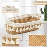 Small Cotton Rope Woven Toilet Paper Baskets for Organizing Decorative Basket