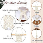 Macrame Hat Hangers Boho Hat Rack Cowboy Hat Hanger Back of Door Hat Organizer