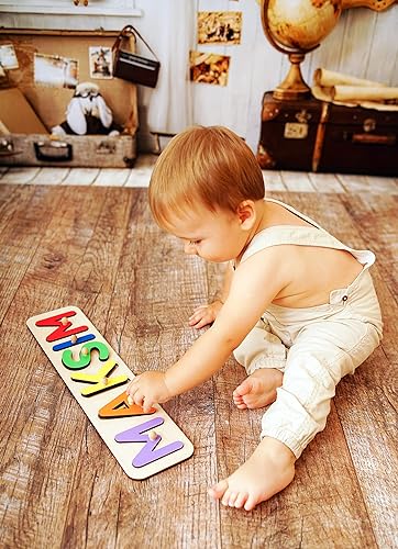 Personalized Wooden Name Puzzle for Kids Personalized Name Puzzle