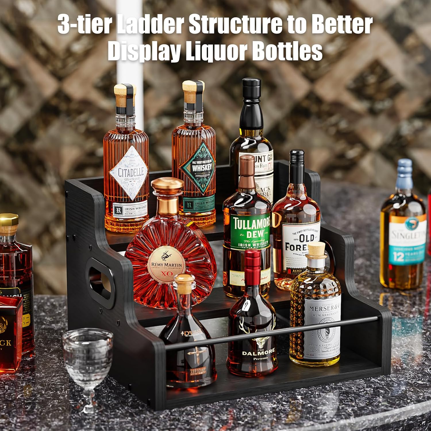 3-Tier Countertop Display Shelf for Syrup and Collectibles