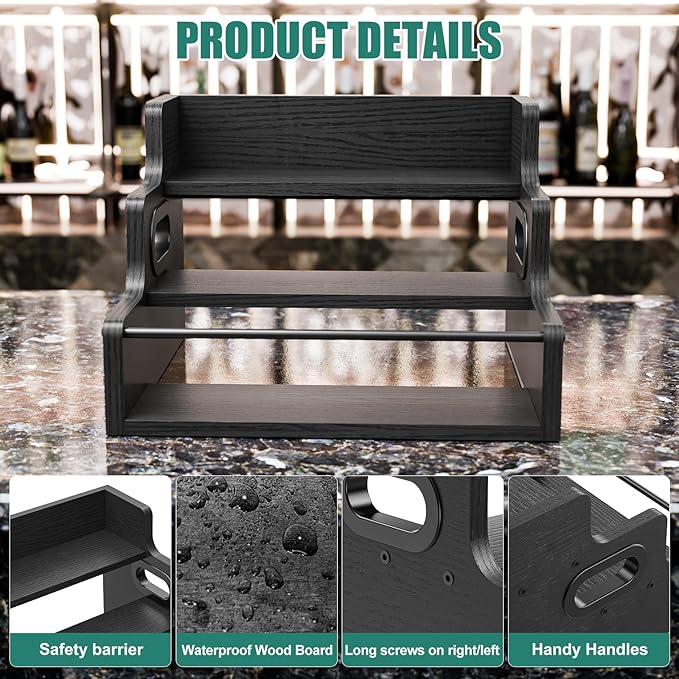 3-Tier Countertop Display Shelf for Syrup and Collectibles