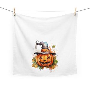 Halloween Spooky Pumpkin Dish Towel - New Home Gift Autumn Jack O Lantern Tea Towel Kitchen Decor