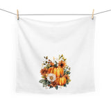 Personalized Fall Pumpkin Sunflowers Tea Towel Kitchen Decor-Thanksgiving Gift for Mom