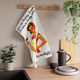 Personalized Funny Kitchen Towel Are We Having Drink Dish Towel Kitchen Decor