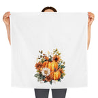 Personalized Fall Pumpkin Sunflowers Tea Towel Kitchen Decor-Thanksgiving Gift for Mom