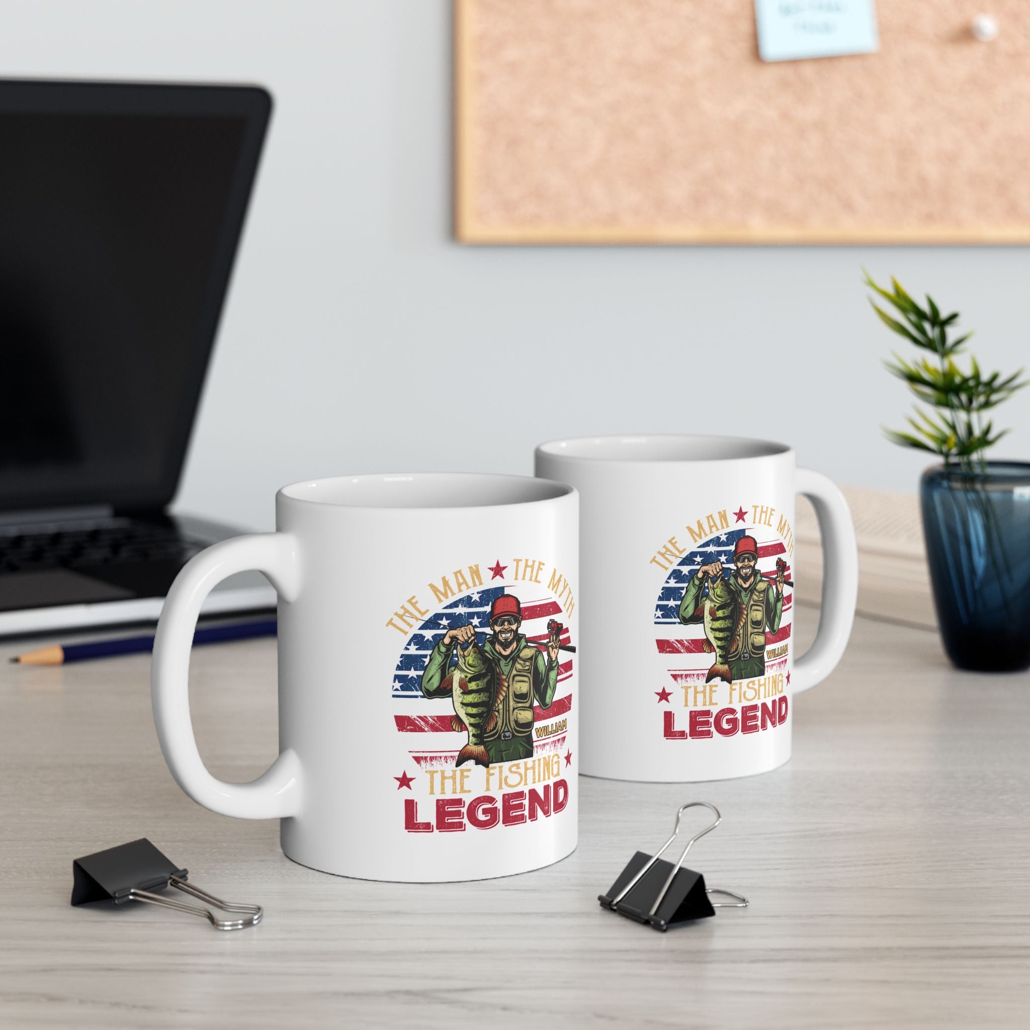 The Fishing Legend Gift For Dad - Personalized Mug