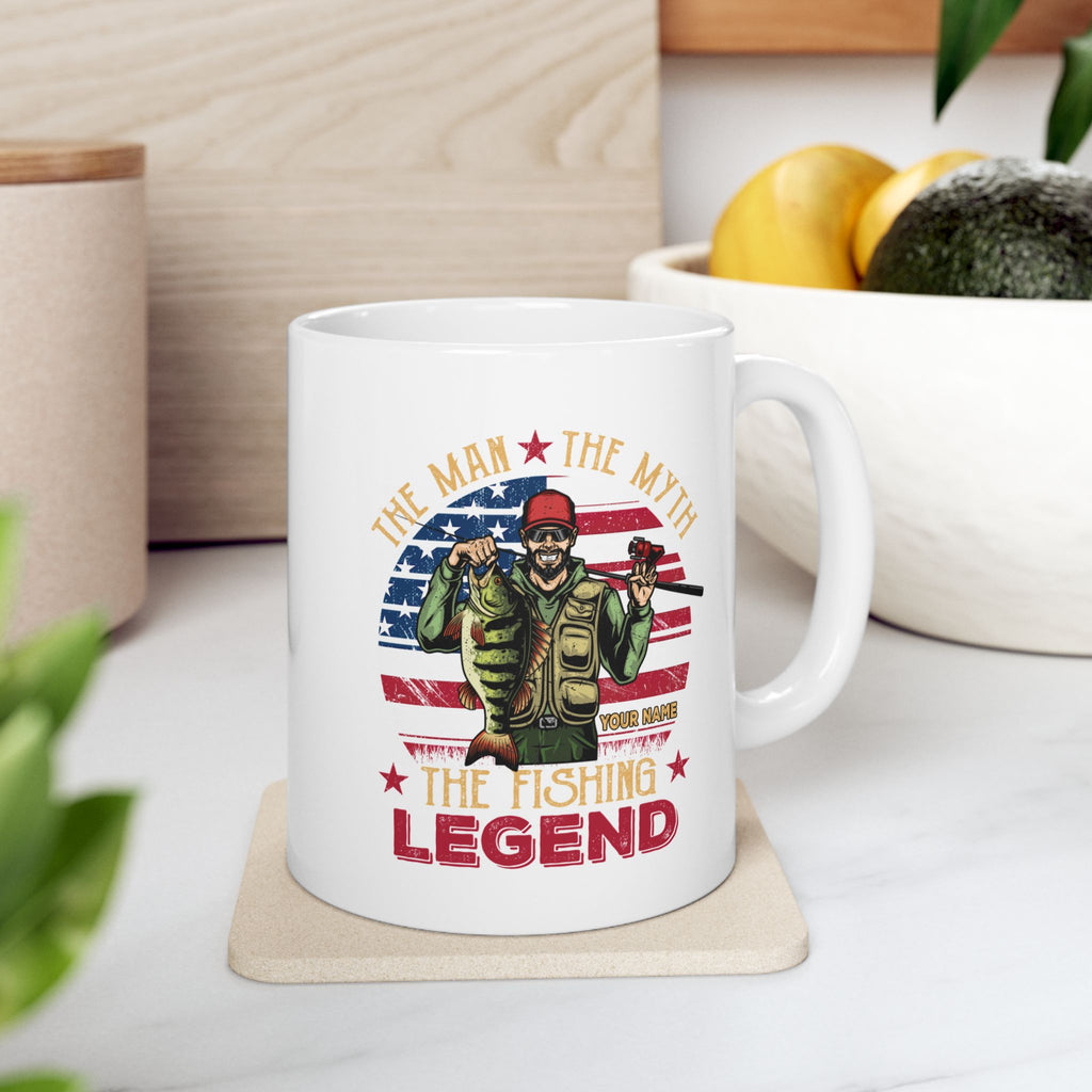 The Fishing Legend Gift For Dad - Personalized Mug