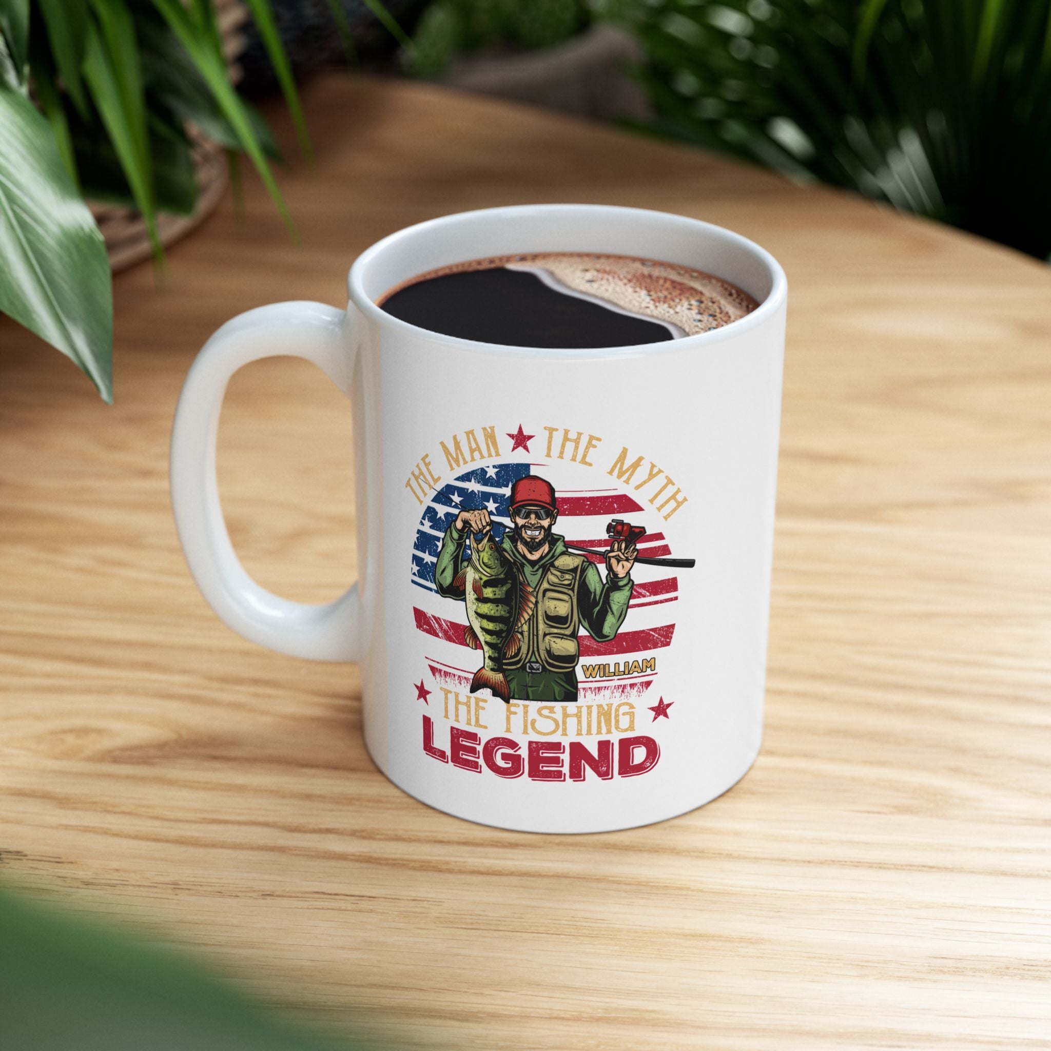 The Fishing Legend Gift For Dad - Personalized Mug