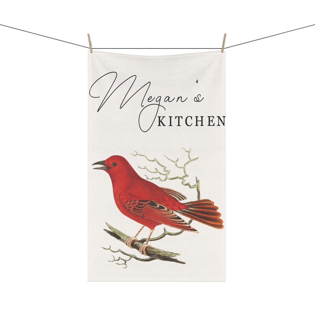 Personalized Funny Kitchen Towel Megan Kitchen Bird Kitchen Decor