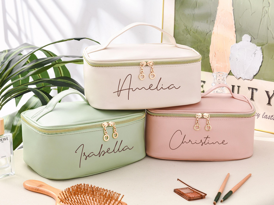 Monogram Cosmetic Bag Gift For Women