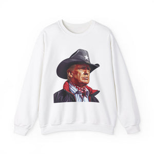 Cowboy Trump Sweatshirt Trump for President 2024 Make America Great Again