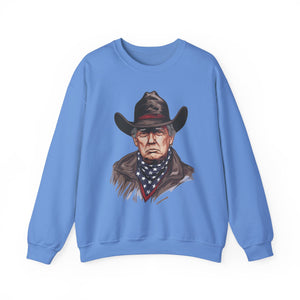 Trump Cowboy Sweatshirt - Western Donald Trump MAGA Sweatshirt, Election 2024