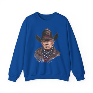 Trump Cowboy Sweatshirt - Western Donald Trump MAGA Sweatshirt, Election 2024