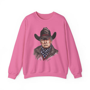 Trump Cowboy Sweatshirt - Western Donald Trump MAGA Sweatshirt, Election 2024