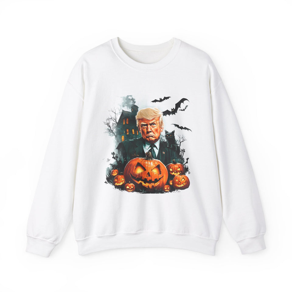 Fall Pumpkin Halloween Trump Sweatshirt - Donald Trump Sweatshirt Election 2024