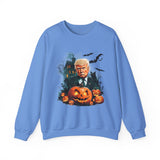 Fall Pumpkin Halloween Trump Sweatshirt - Donald Trump Sweatshirt Election 2024