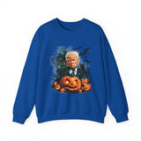 Fall Pumpkin Halloween Trump Sweatshirt - Donald Trump Sweatshirt Election 2024