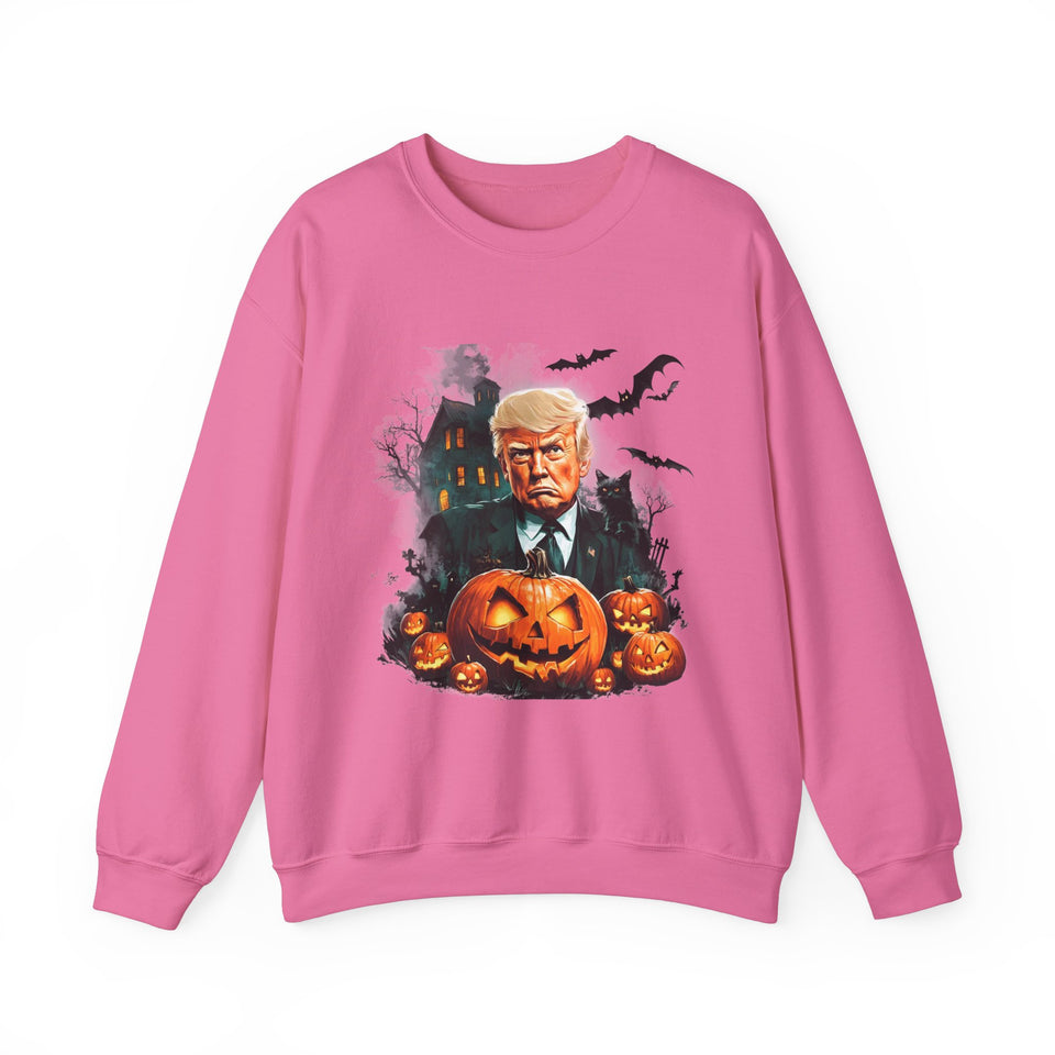 Fall Pumpkin Halloween Trump Sweatshirt - Donald Trump Sweatshirt Election 2024