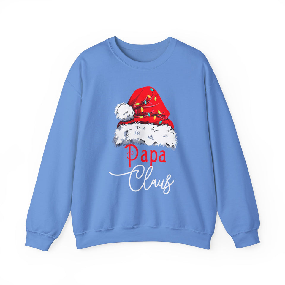 Unisex Sweatshirt Papa Claus Family Personalized Custom Sweatshirt -Christmas Gift For Family Members