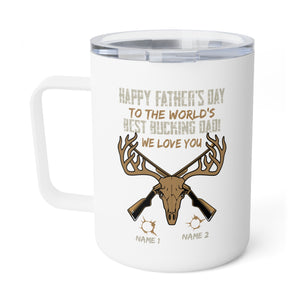 To The World's Best Bucking Dad - Gift For Dad - Personalized Mug