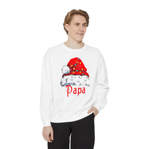 Unisex Sweatshirt Papa Claus Family Personalized Custom Sweatshirt -Christmas Gift For Family Members