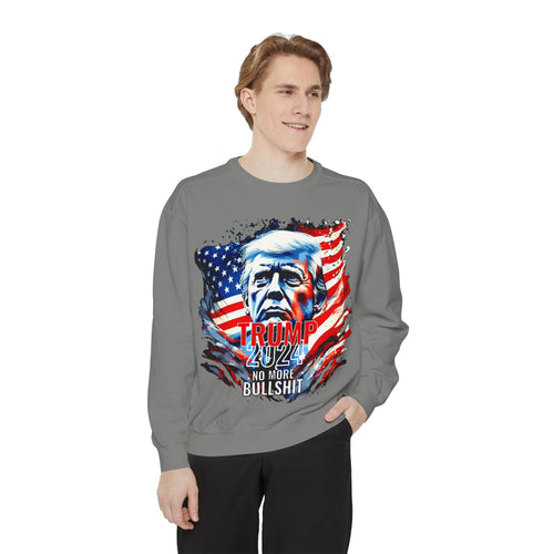 No more BullShit Trump 2024 Sweatshirt - Donald Trump Sweatshirt Election 2024